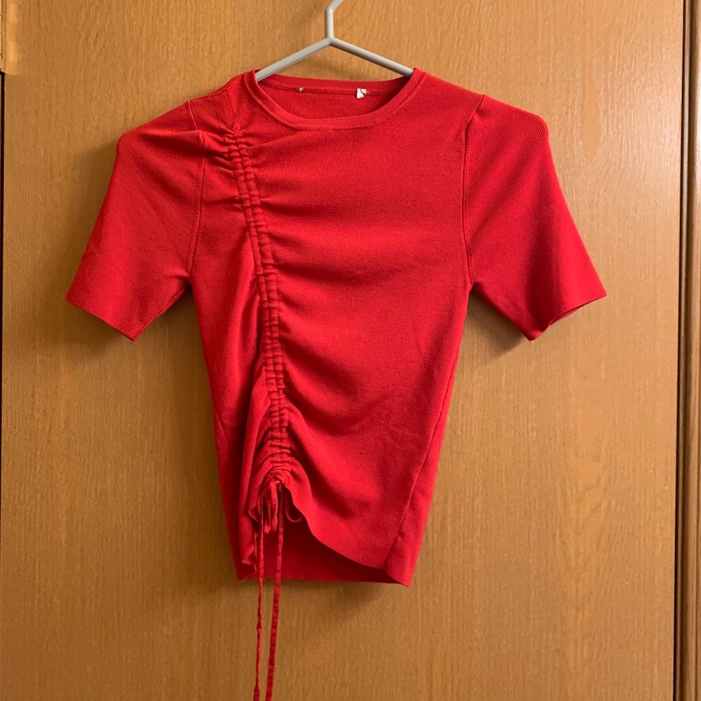 Fun bright red top from Express